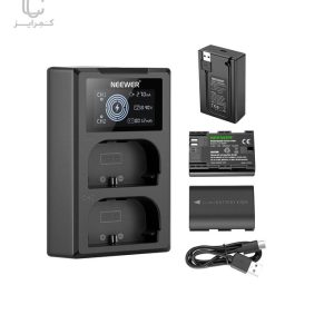 باتری-و-شارژر-دوبل-نیوور-Neewer-Dual-Charger-&-2-LP-E6NH