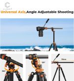 سه-پایه-حرفه-ای-کی-اند-اف-K&F-CONCEPT-Camera-Tripod-T254A7+FH-03
