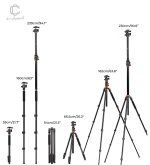 سه پایه حرفه ای کی اند اف K&F CONCEPT Camera Tripod T254A7+BH-28L - تصویر 2