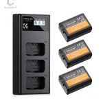 شارژر-باتری-دوربین-سه-تایی-K&F-3th-NP-FW50-Battery-Charger