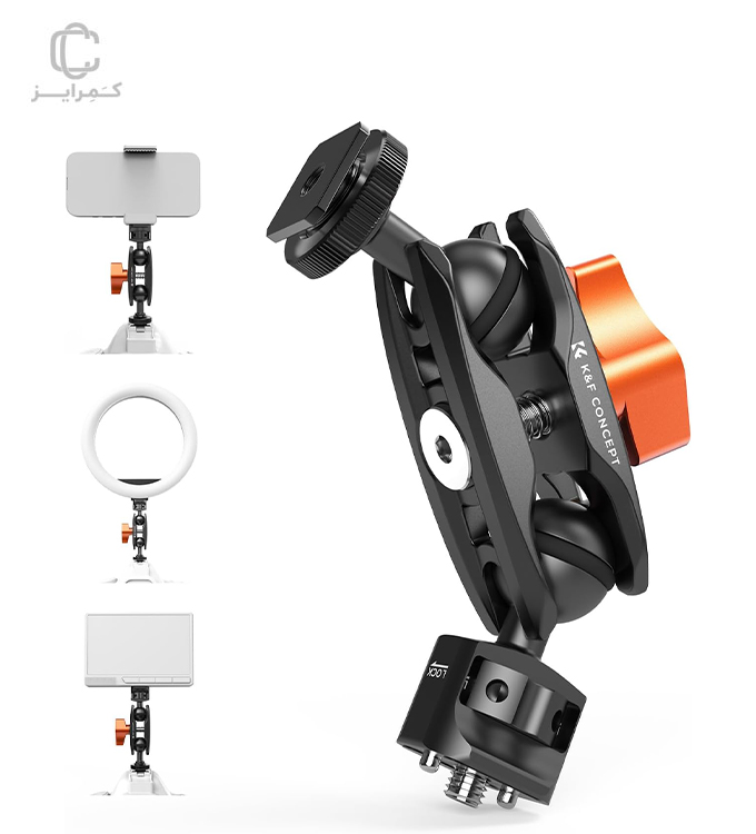 مجیک-آرم-K&F-CONCEPT-Ball-Head-with-Cold-Shoe-MS-27