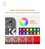 نور مگنتی کی ند اف K&F Concept RGB Video Light - تصویر 5