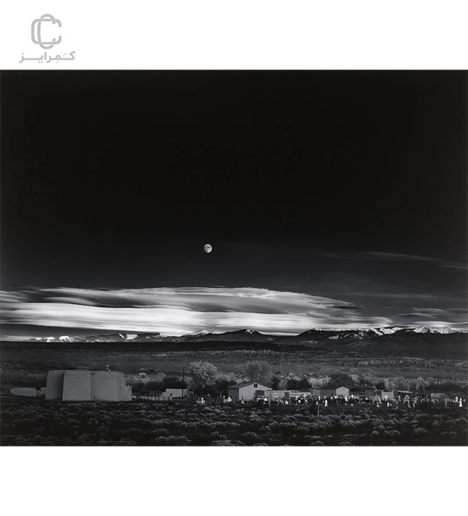 Moonrise-Over-Hernandez-by-Ansel-Adams
